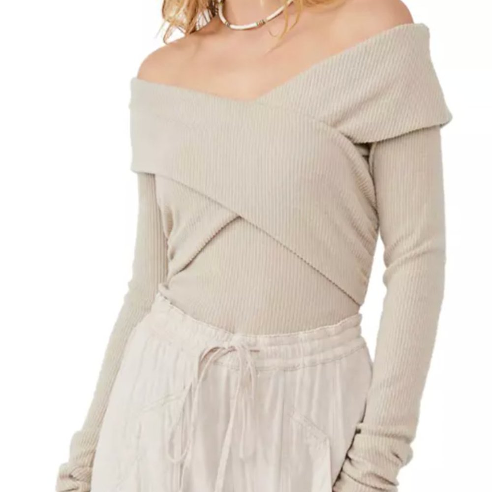 Free People Marley Top in Oatmeal